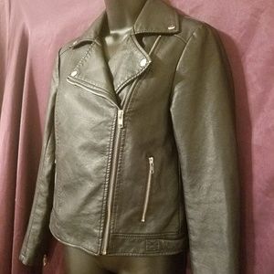 Forever 21 Pleather Jacket Small